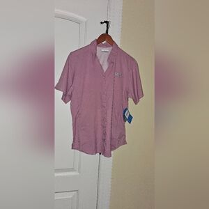 Columbia Purple Blouse Lightweight Casual Top